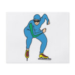 speed skater graphic flyers