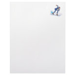 speed skater skating graphic letterhead