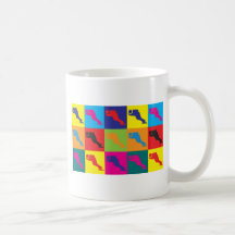 Speed Skating Pop Art Mug