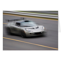 Speeding Sports Car Card