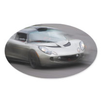 Speeding Sports Car Stickers