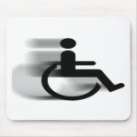 Speeding Wheelchair Mousepad