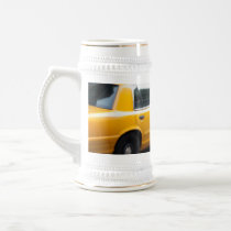 Speeding Yellow NY City Taxi Cab with Motion Blur Mugs
