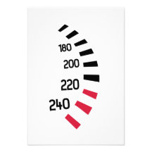 Speedo car racing personalized invitation