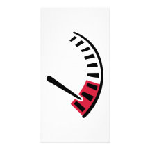Speedometer car racing personalized photo card