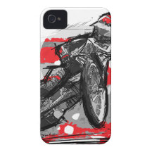 Speedway Flat Track Motorcycle Racer Case-Mate iPhone 4 Cases