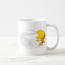 Speedy Gonzales Running in Colour Coffee Mugs