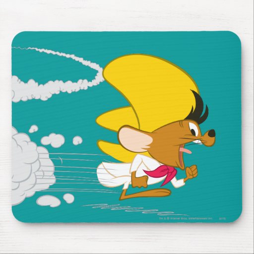 Speedy Gonzales Running in Colour Mouse Pads