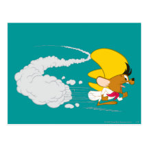 Speedy Gonzales Running in Colour Postcards