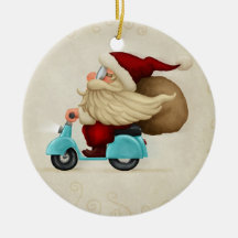 Speedy Santa Claus Ornaments
