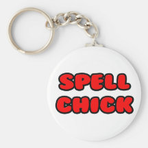 Spell Chick Red Key Chain