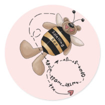Spelling Bee Tshirts and Gifts Round Stickers