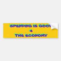 SPENDING BUMPER STICKER