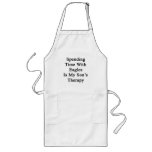 Spending Time With Eagles Is My Son's Therapy Aprons