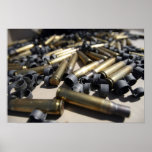 Spent brass and disintegrated links print