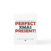 Spent hours shopping for the Perfect Xmas Present Card