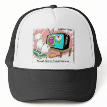 Sperm Travel Network Funny Cards Tees & Gifts Mesh Hats