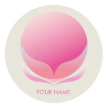 SPHERICAL FLOWER STICKER PINK