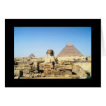 Sphinx and Pyramid Greeting Card