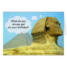 Sphinx Birthday Card