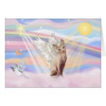 Sphynx Cat 1 - Clouds Greeting Card