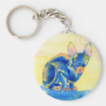 Sphynx Cat Keychain