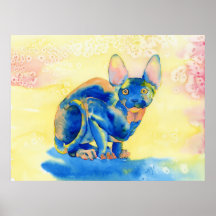 Sphynx Cat Print