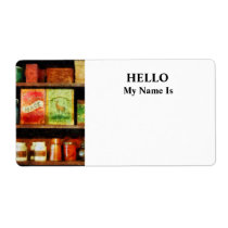 Spices on Shelf Personalized Shipping Labels