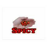 Spicy Cascabel Hot Pepper Design Postcards