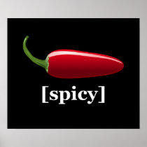 Spicy Chili Pepper $18.95 Art Poster