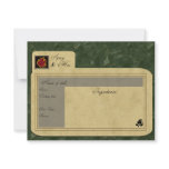spicy food recipe card custom invites