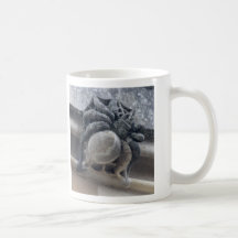 Spider and dung beetle grotesques mug