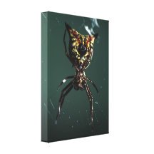 spider and web gallery wrapped canvas