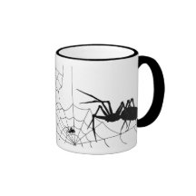 Spider and web mug