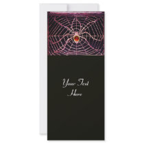 SPIDER AND WEB Red Ruby Black