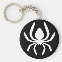 Spider Circle Symbol Keychains