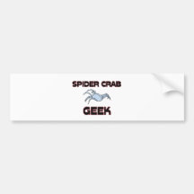 Spider Crab Geek Bumper Stickers