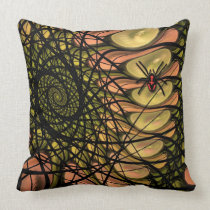Spider in the wrong Web, artistic Pillow pillows