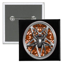 spider pentagram pin