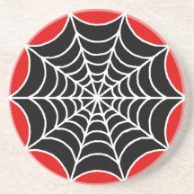 Spider Web Beverage Coasters