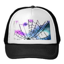 Spider Web Goth Punk Black Bro Grunge Trendy Man Hat