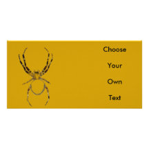 spiders #1 photo card template