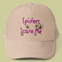 "Spiders Scare Me" T-shirts and Gifts hats