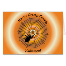 Spider's Web Halloween Card