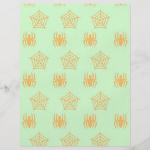 Spiders Webs Stationary for Halloween Flyer