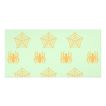 Spiders Webs Stationary for Halloween Personalized Photo Card