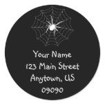 Spiderweb Address Label (White / Black)