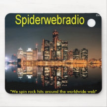 spiderwebradiodet, "We spin rock hits around th... Mouse Pads