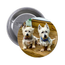 Spike and Polar. Pinback Button