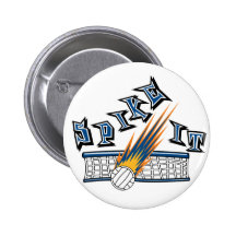 Spike It Pinback Button